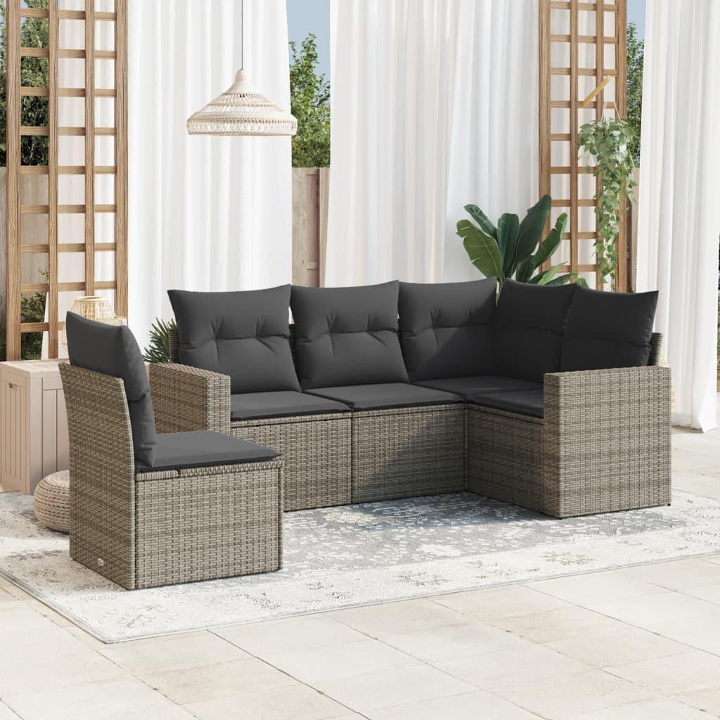 VidaXL Garten sofagarnitur poly-rattan