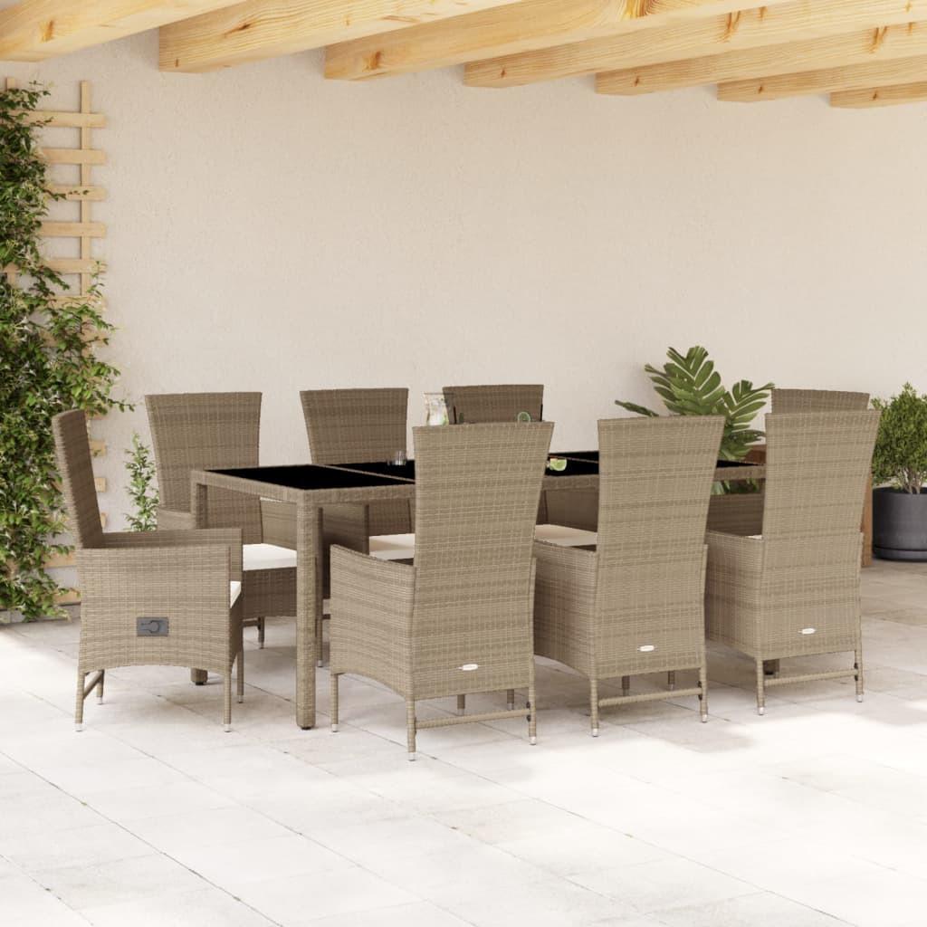 VidaXL Garten essgruppe poly-rattan