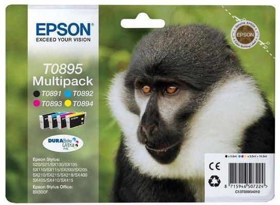 EPSON Monkey Multipack 4 Farben T0895, DURABrite Ultra Ink
