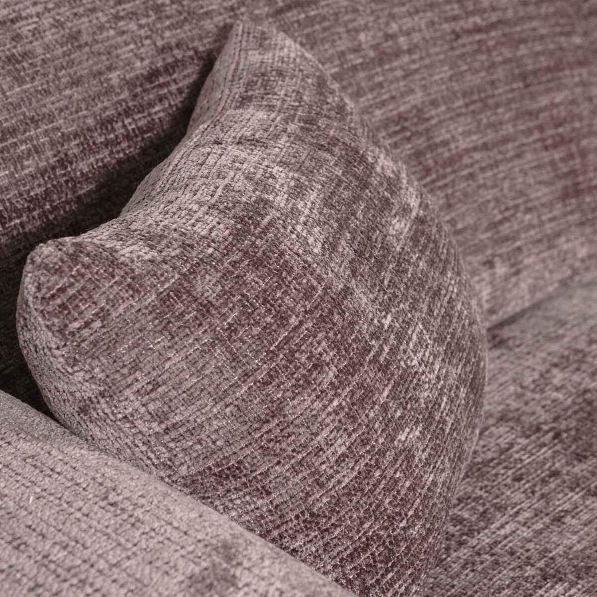 mutoni Ecksofa Cloud rechts gewebte Chenille tauperosa 280x165