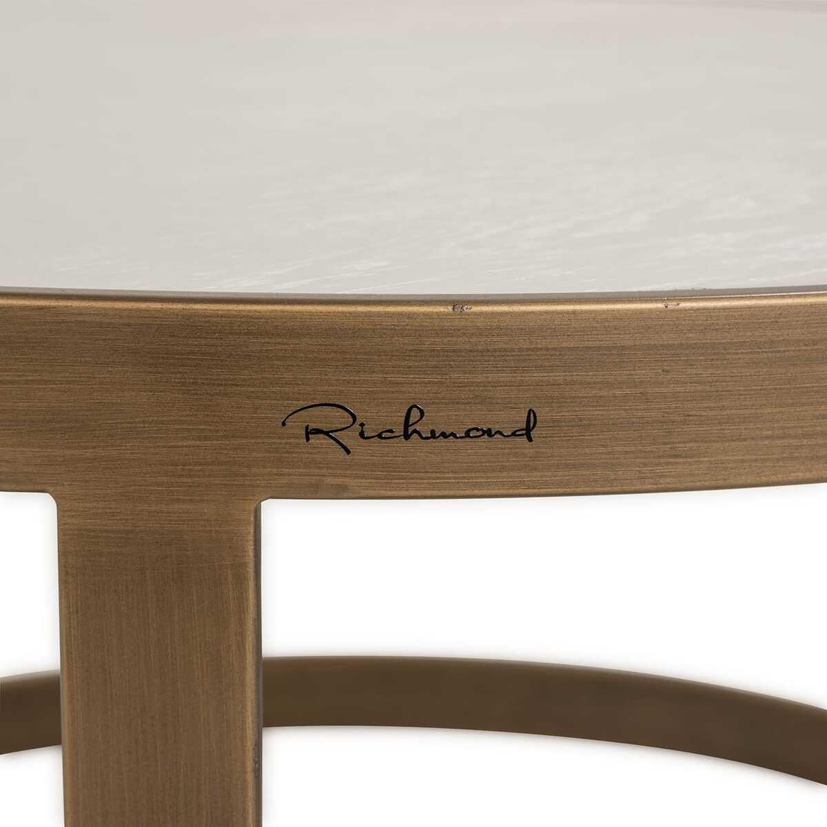mutoni Couchtisch Whitebone 90x90 (2er-Set)