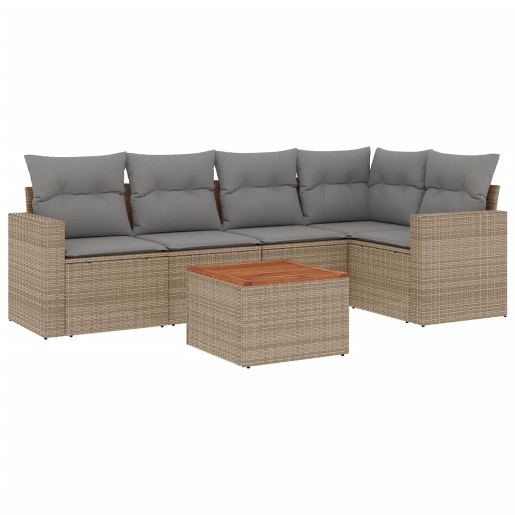 VidaXL Garten sofagarnitur poly-rattan