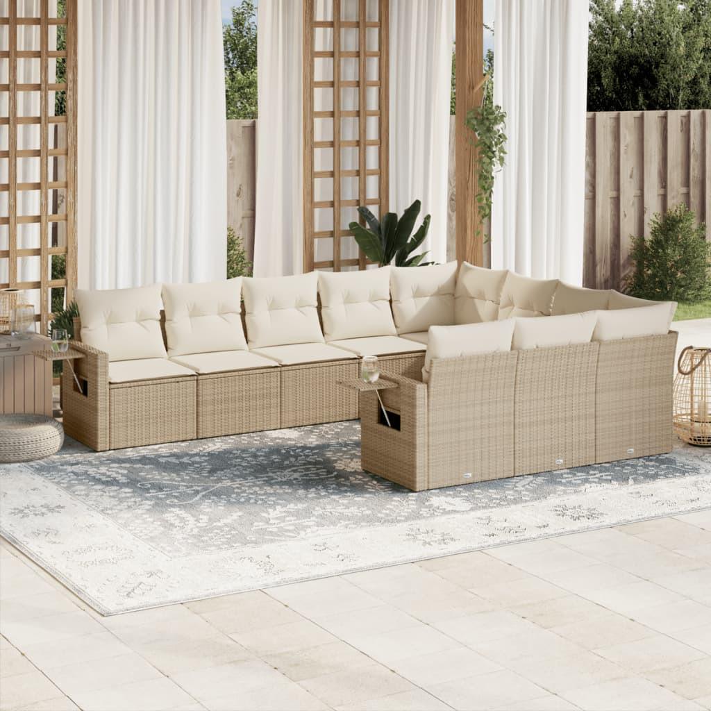 VidaXL Garten sofagarnitur poly-rattan