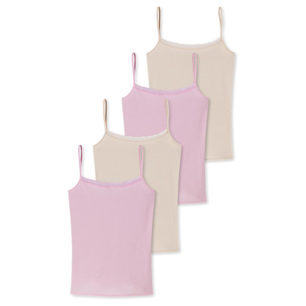 Schiesser 4er Pack Cotton Lace - Spaghetti Top