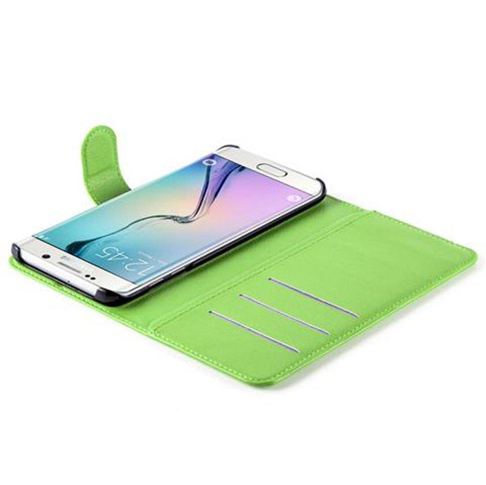 Cadorabo Hülle für Samsung Galaxy S6 EDGE Standfunktion, Kartenfach