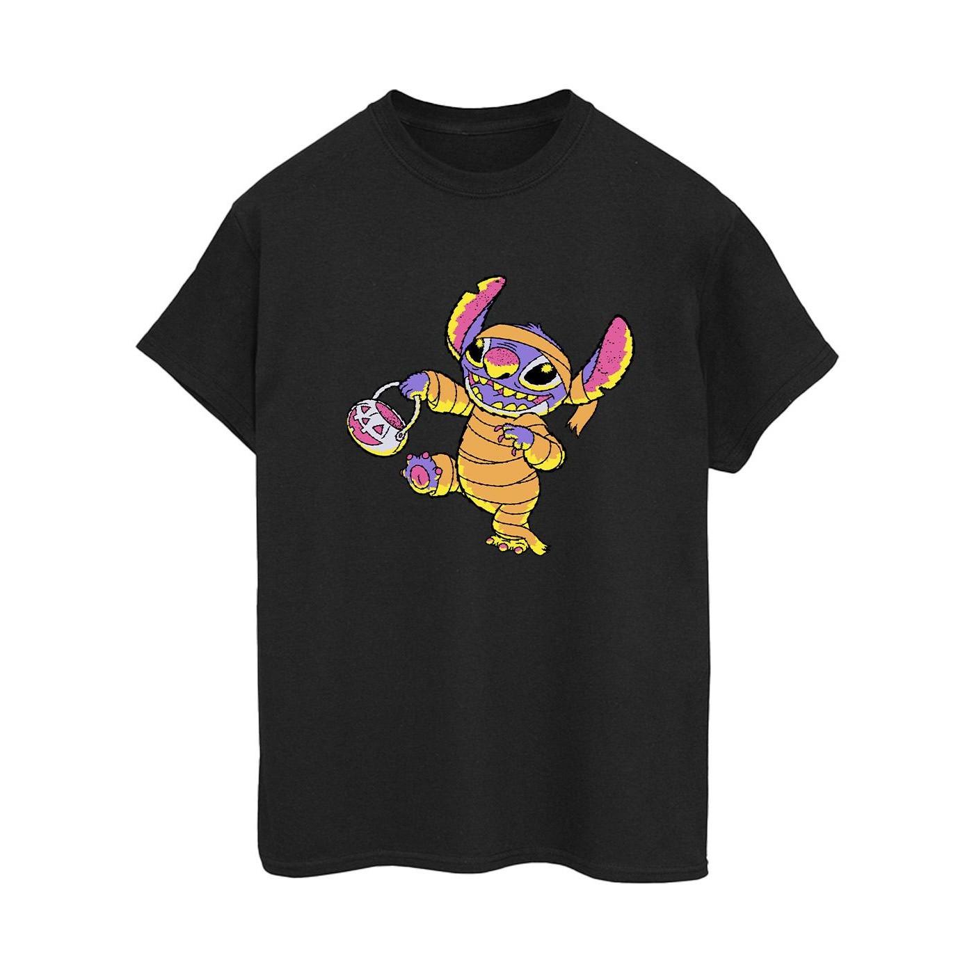 Lilo & Stitch Trick Or Treat Pumpkinhead Grafik T-Shirt