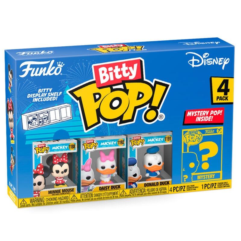 Funko Bitty Pop! Minnie Mouse, Daisy Duck, Donald Duck und Mystery (4Teile)
