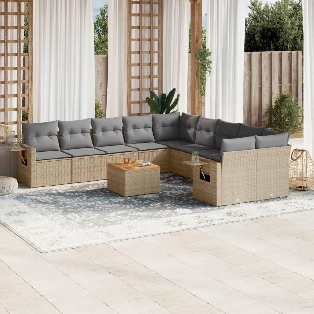 VidaXL Garten sofagarnitur poly-rattan