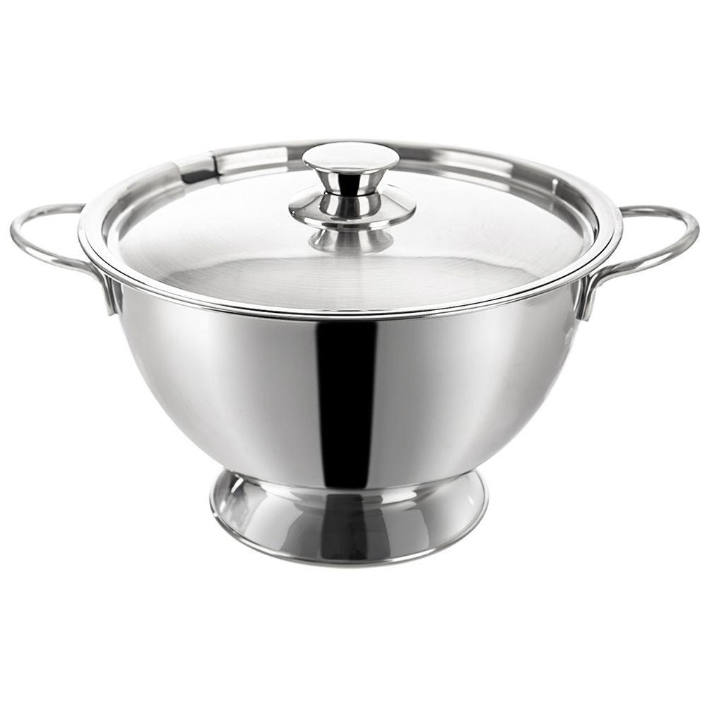 Orion Suppenschüssel aus Edelstahl mit Deckel – elegant und praktisch zum Servieren