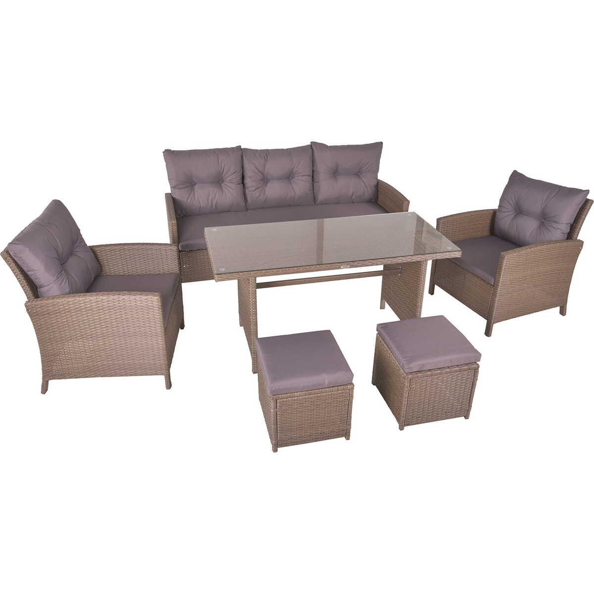 mutoni Gartenlounge Sevilla (6-er Set)