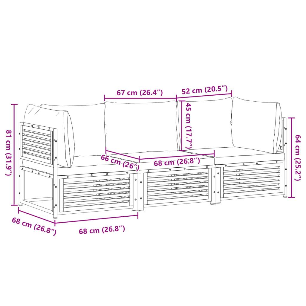 VidaXL Garten sofagarnitur holz