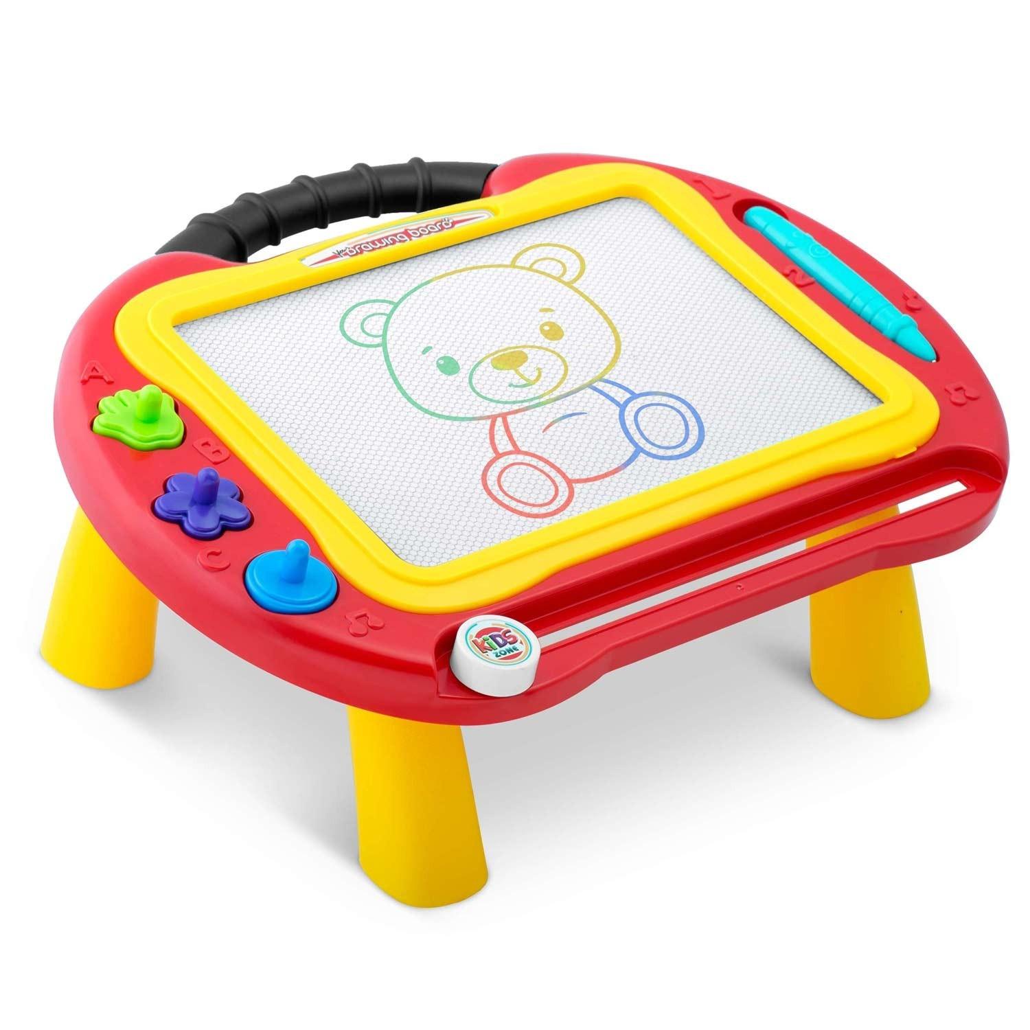 B2X Zeichentisch mit Tafel für Kinder - Ricokids (rot)