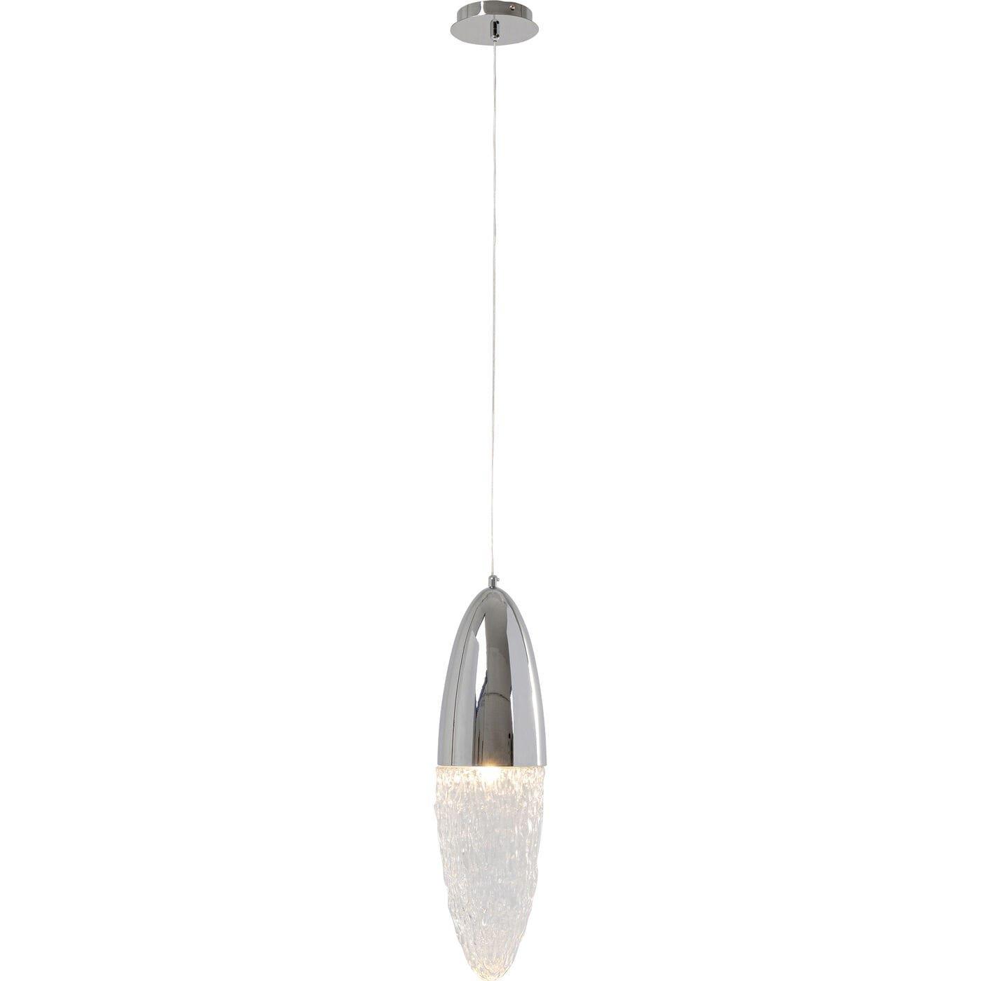 KARE Design Hängeleuchte Frozen Chrome rund 17