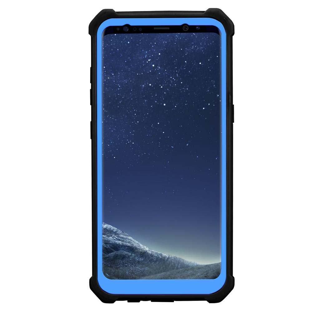 Cadorabo Hülle für Samsung Galaxy S8 PLUS 2-in-1 TPU Silikon-Rand Glas-Rücken