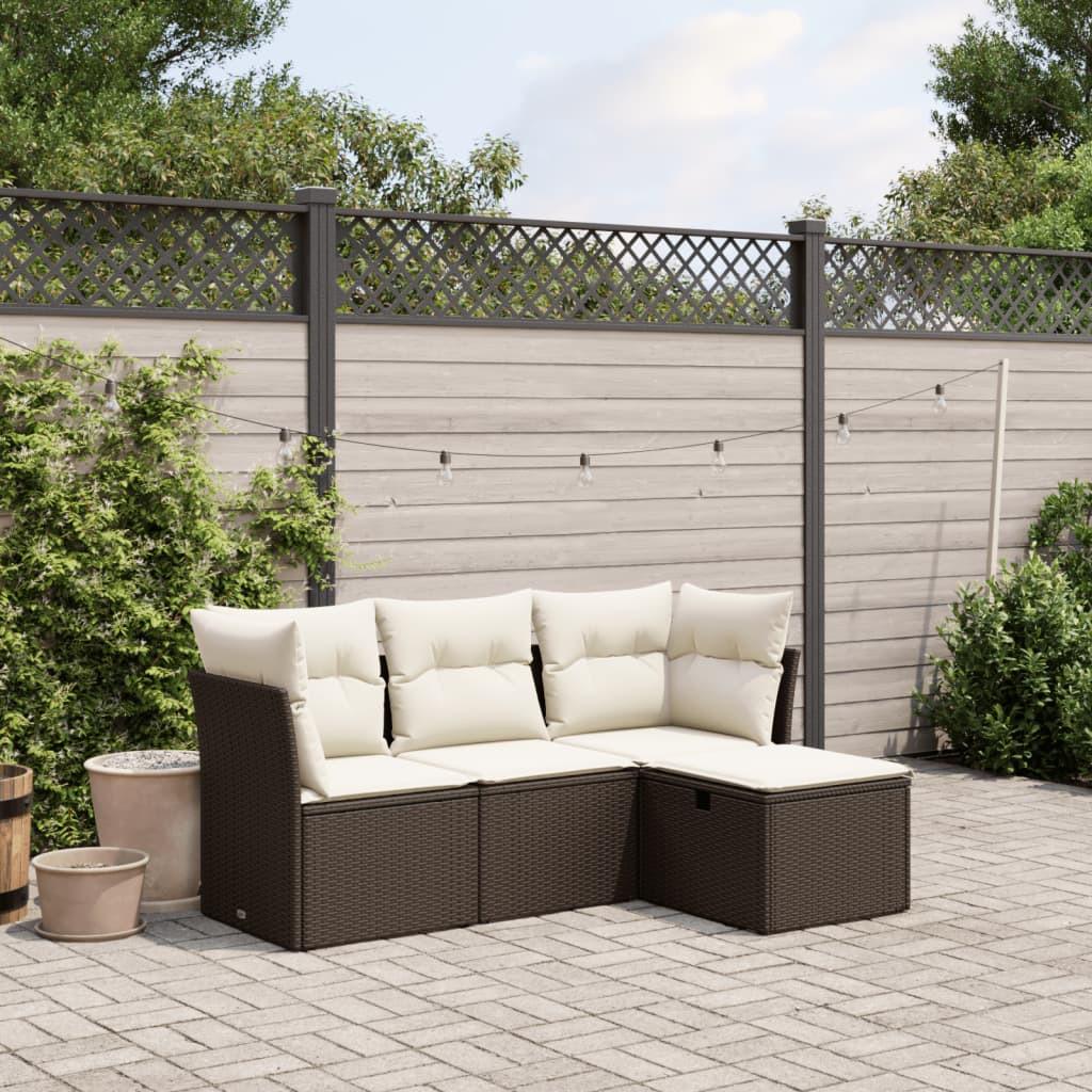 VidaXL Garten sofagarnitur poly-rattan
