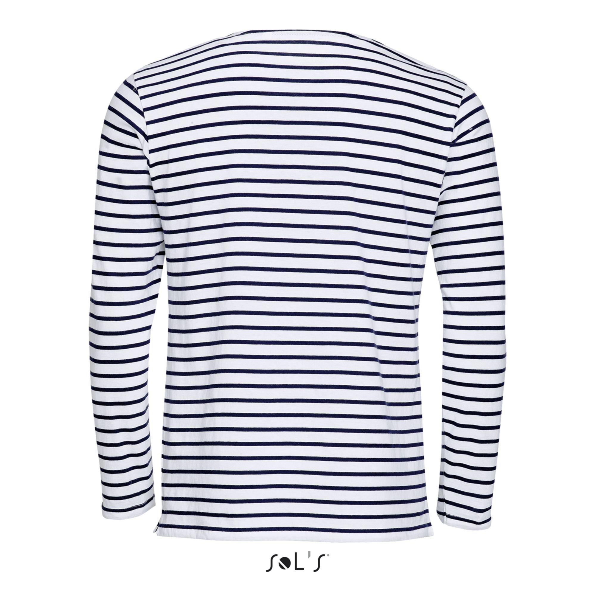 SOLS Gestreiftes Langarm T-Shirt