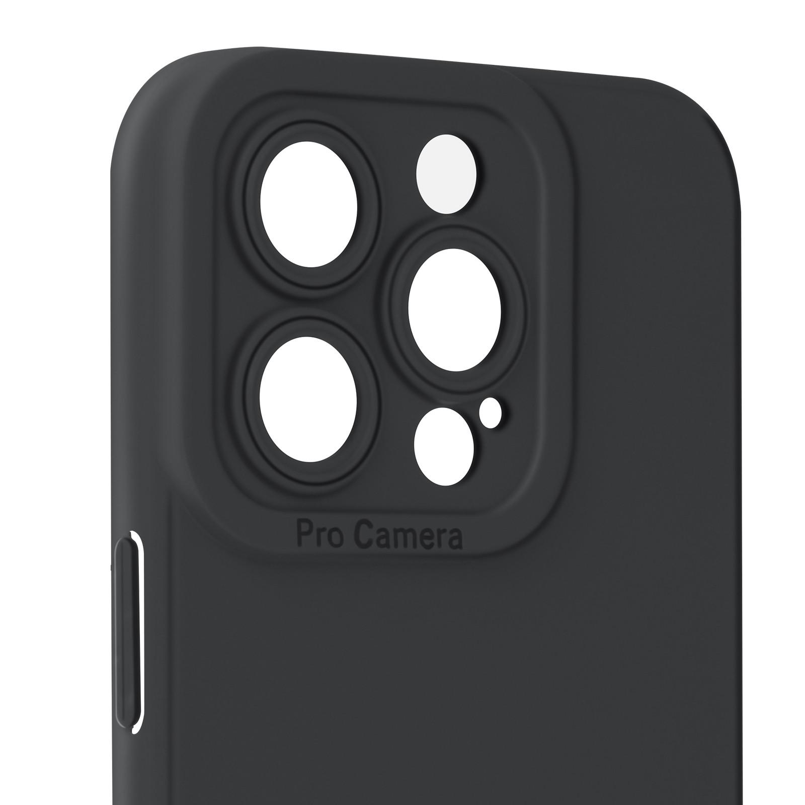Avizar Weiche Hülle iPhone 15 Pro Max Schwarz
