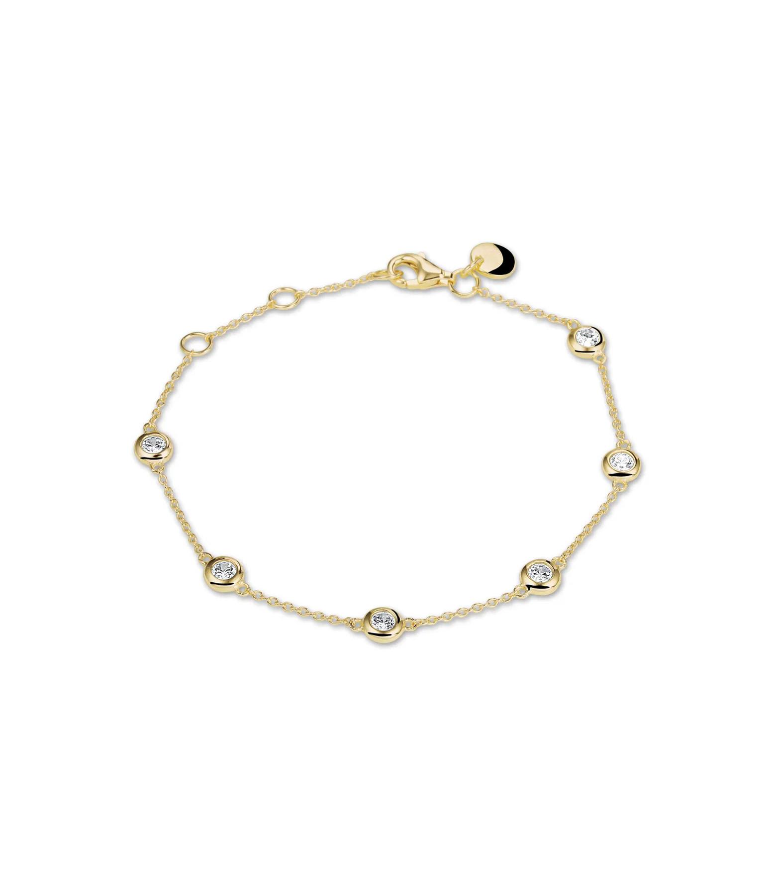 PHANTASYA Armband mit Zirkonia 1617 Rhodiniert