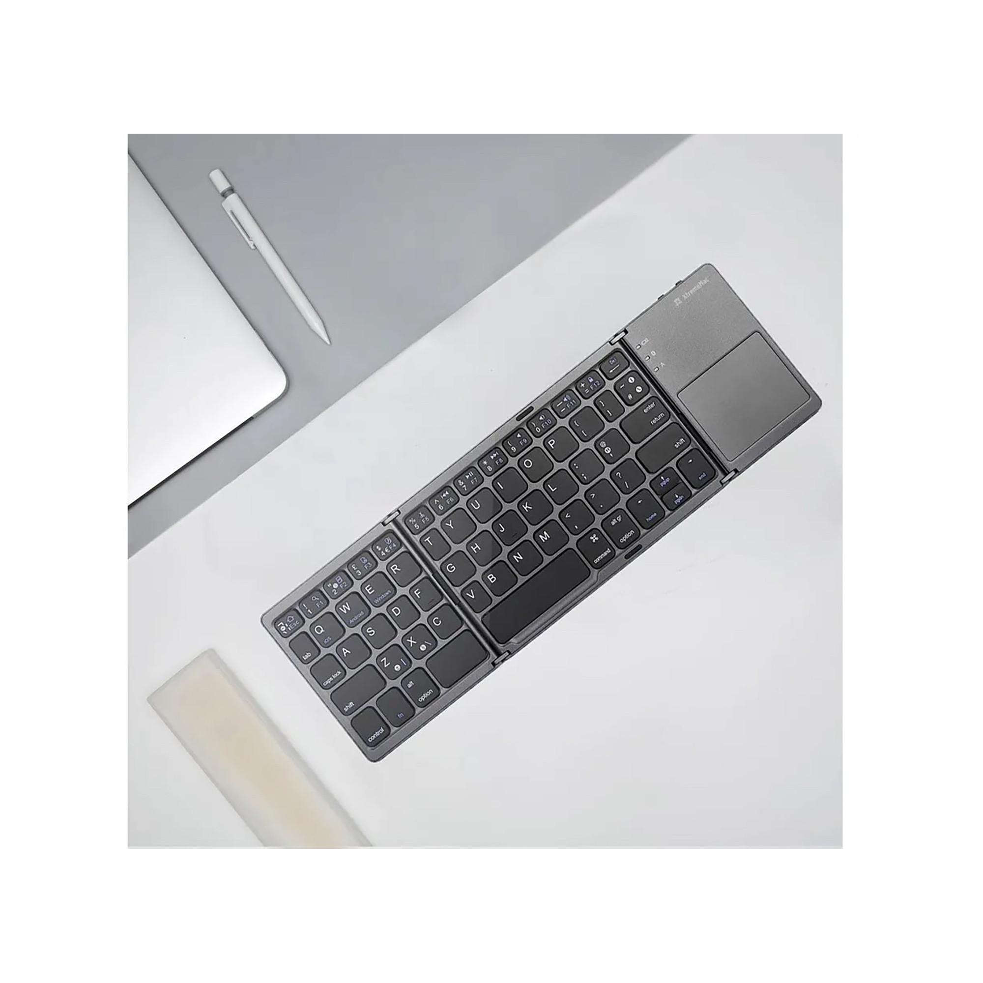 XtremeMac FOLDABLE BLUETOOTH KEYBOARD with integrated Keypad and Recha Kabellose Tastatur