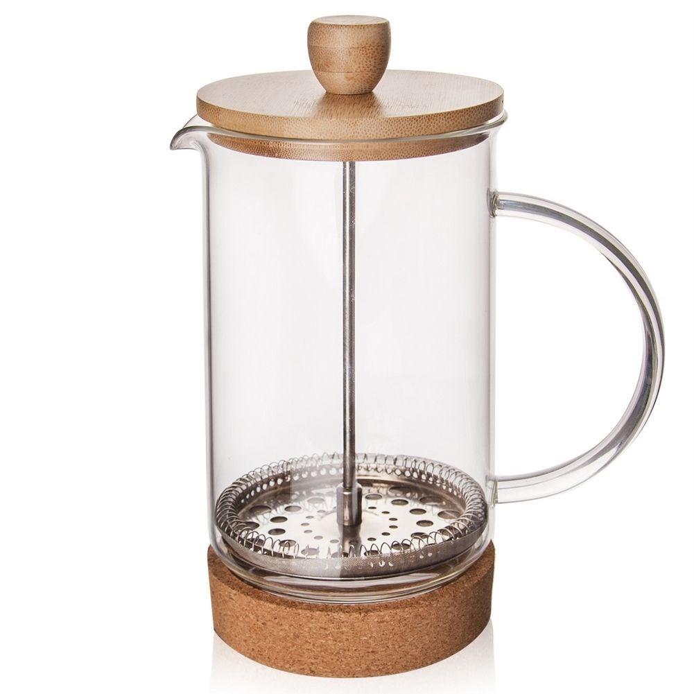 Orion Hitzebeständige Kaffeepresskanne mit Stahlkolben für Kaffee und Tee