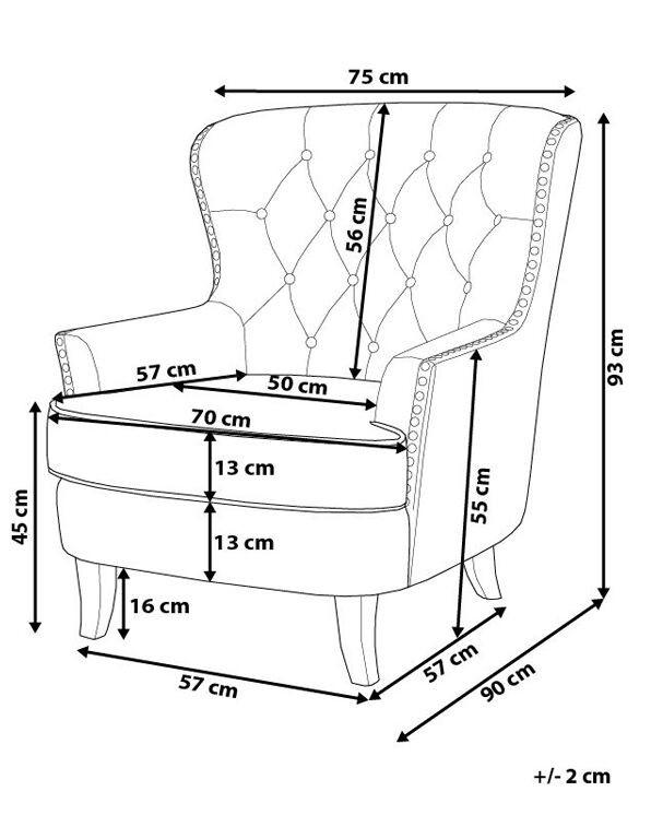 Beliani Sessel aus Polyester Retro VIBORG II