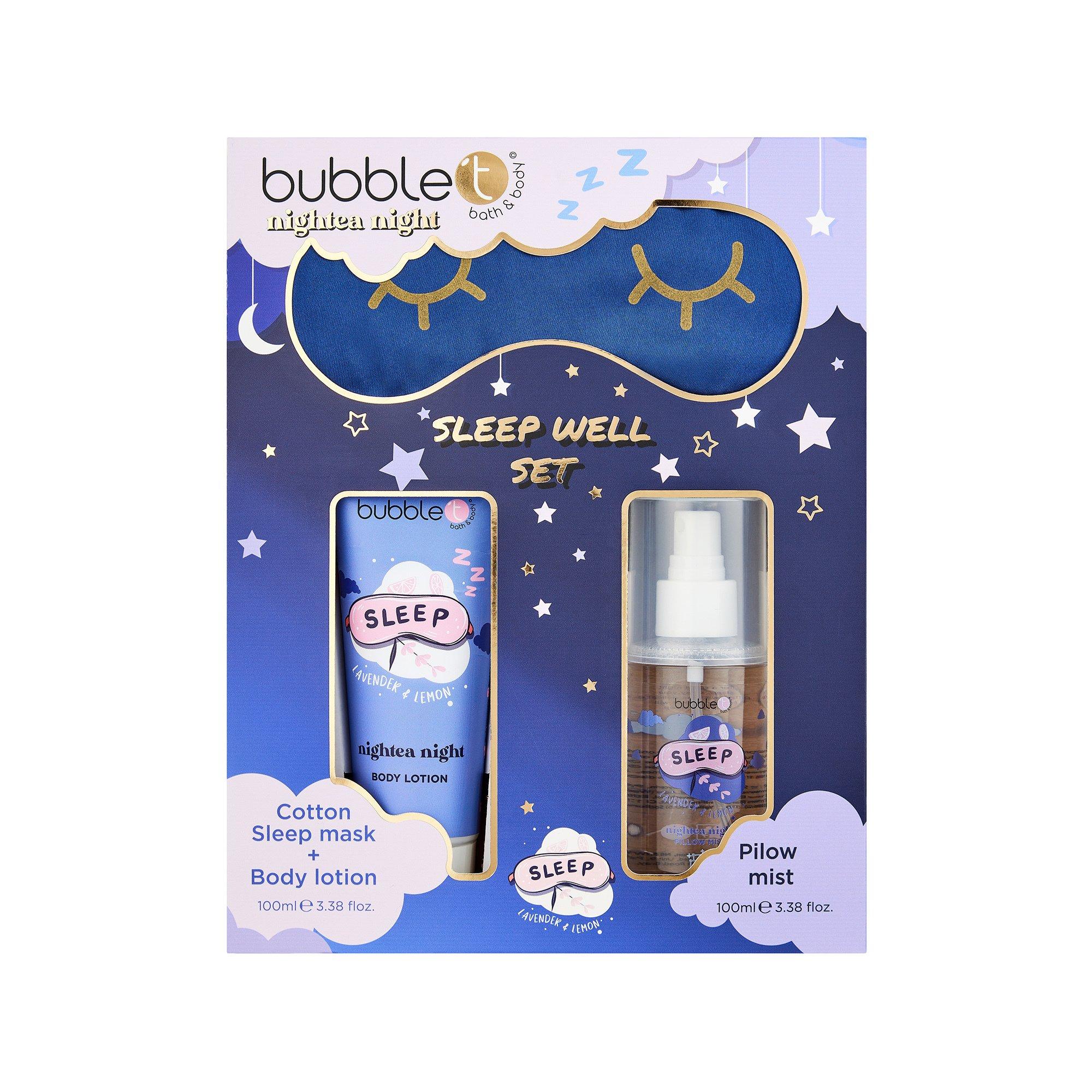 Bubble T Nachtzeit-Rituale: Kissenspray - Körperlotion - Schlafmaske