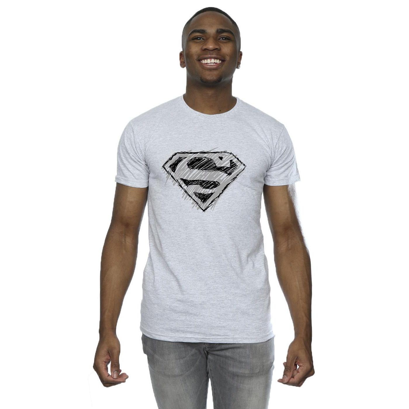 DC COMICS Superman Sketch Logo T-Shirt
