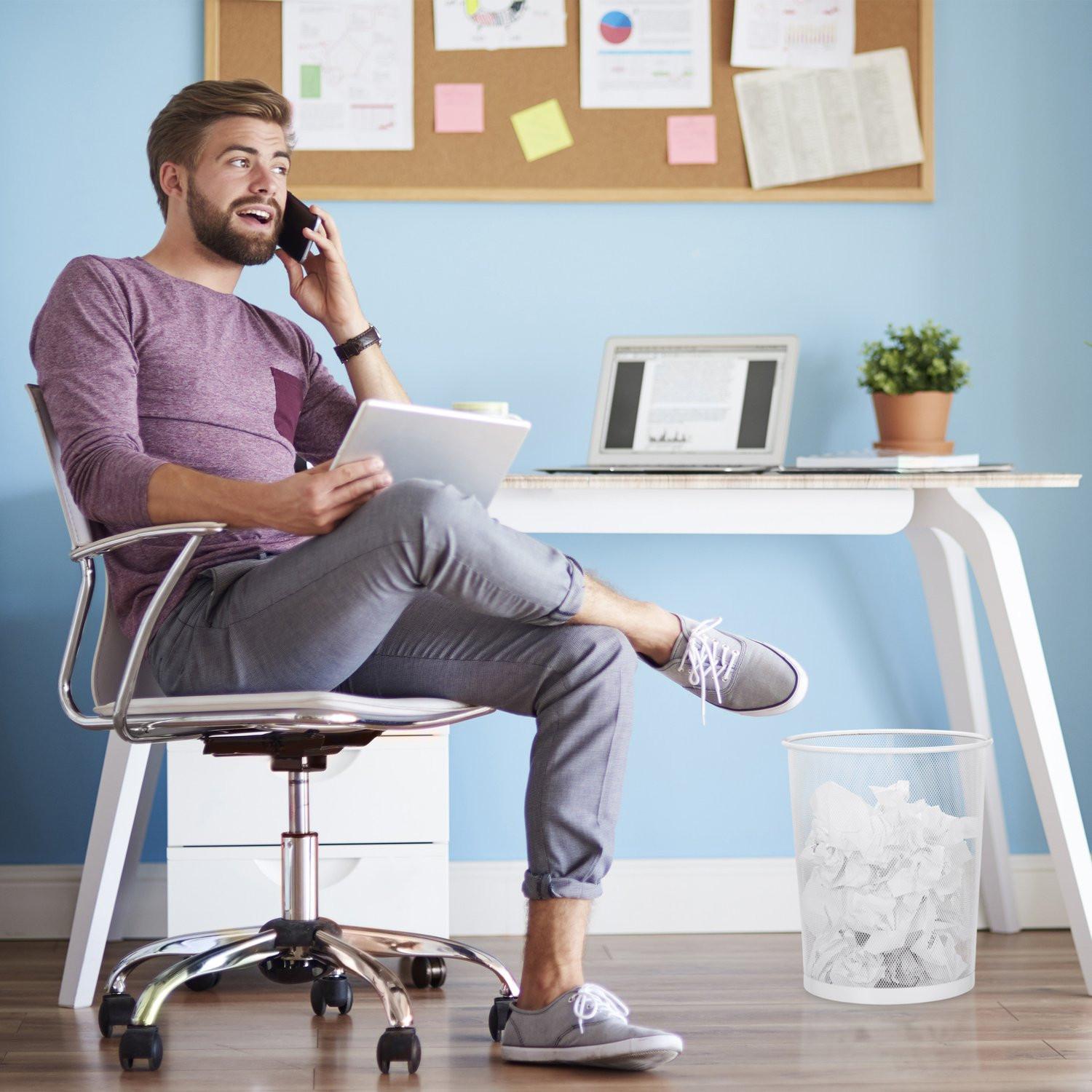 B2X Großer Mülleimer aus Metall