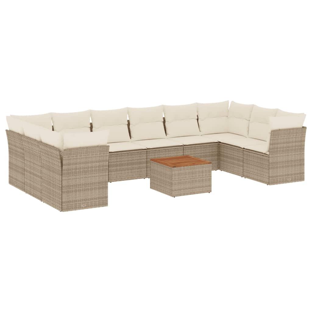 VidaXL Garten sofagarnitur poly-rattan