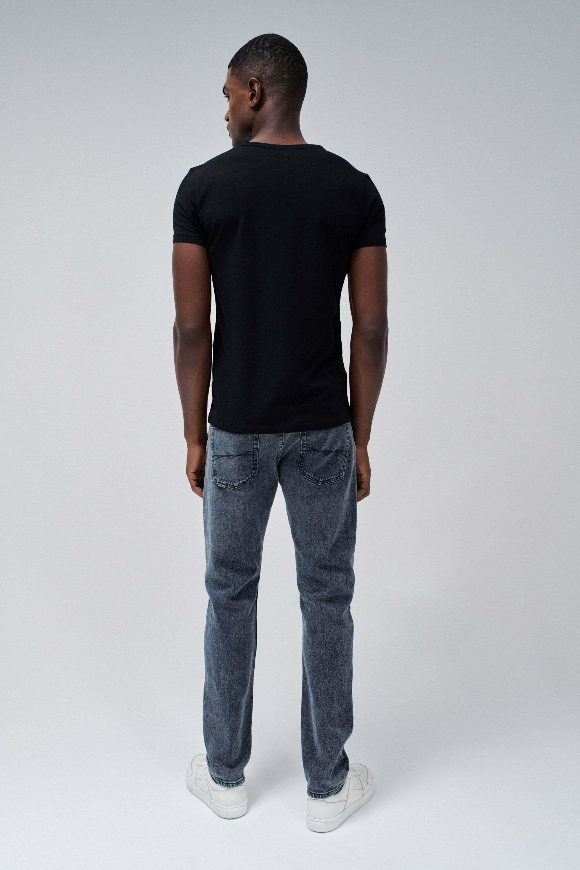 Salsa V-Neck Cotton Lycra Metal Badge T-Shirt