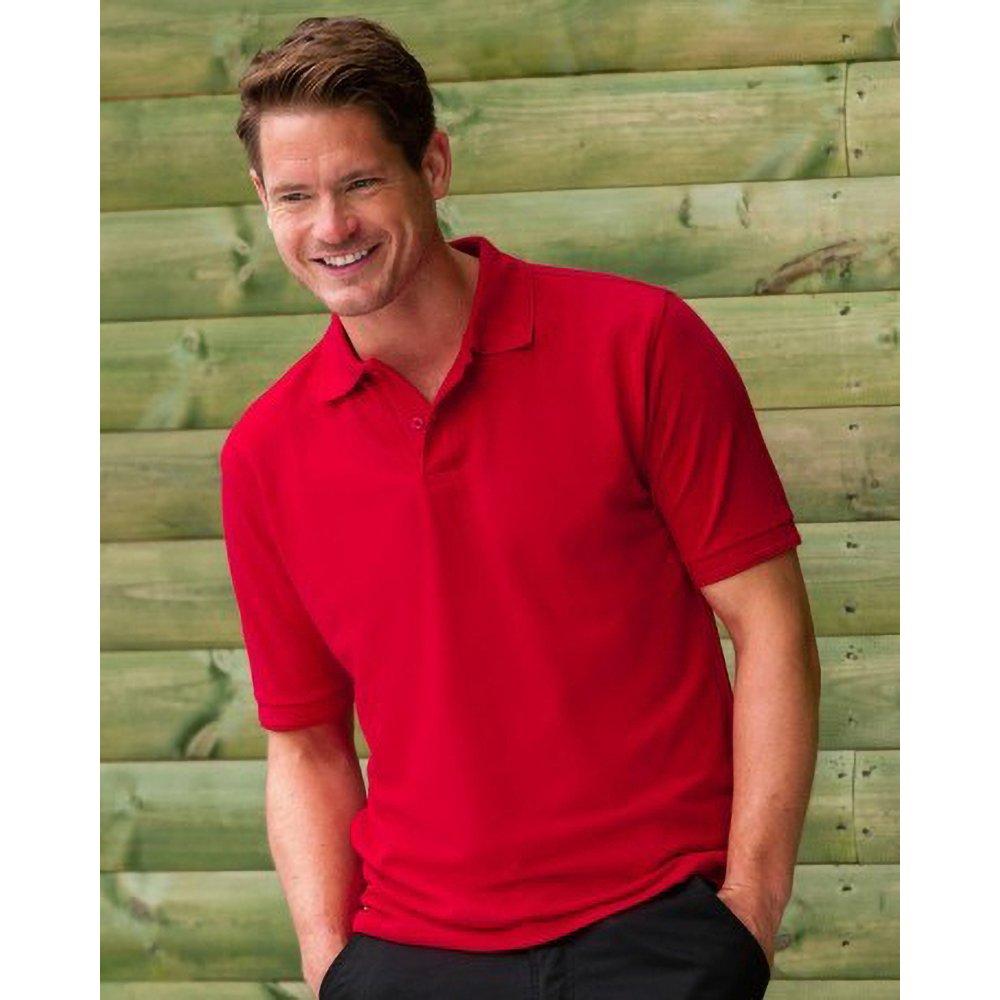 Russell Ripple Collar & Cuff Kurzarm Polo Shirt