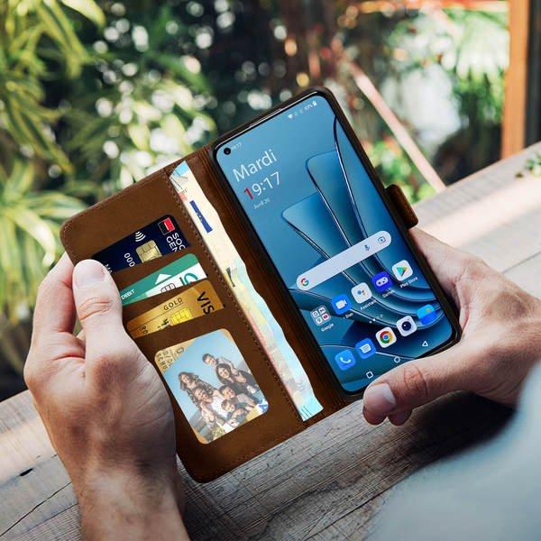 Avizar OnePlus 10 Pro Klapphülle Braun