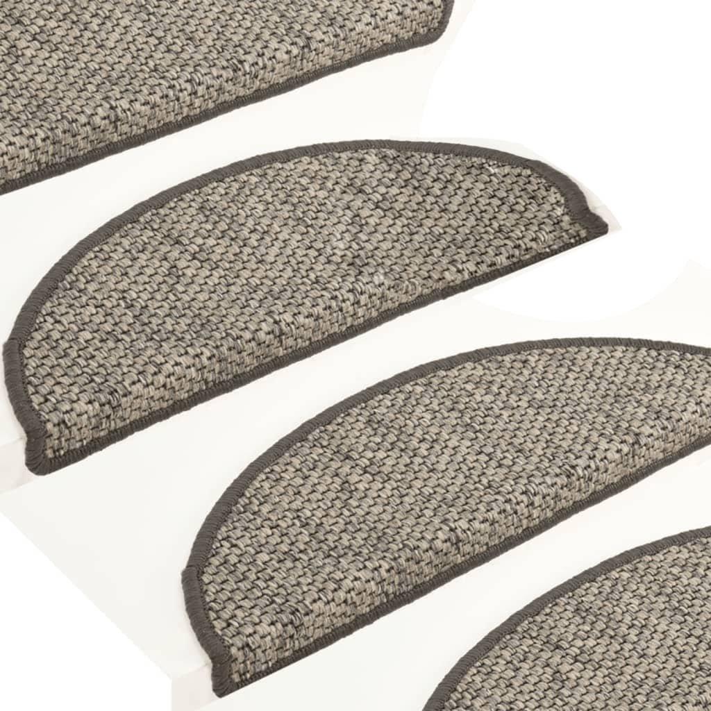 VidaXL Treppenmatten selbstklebend 15 stk. gewebe