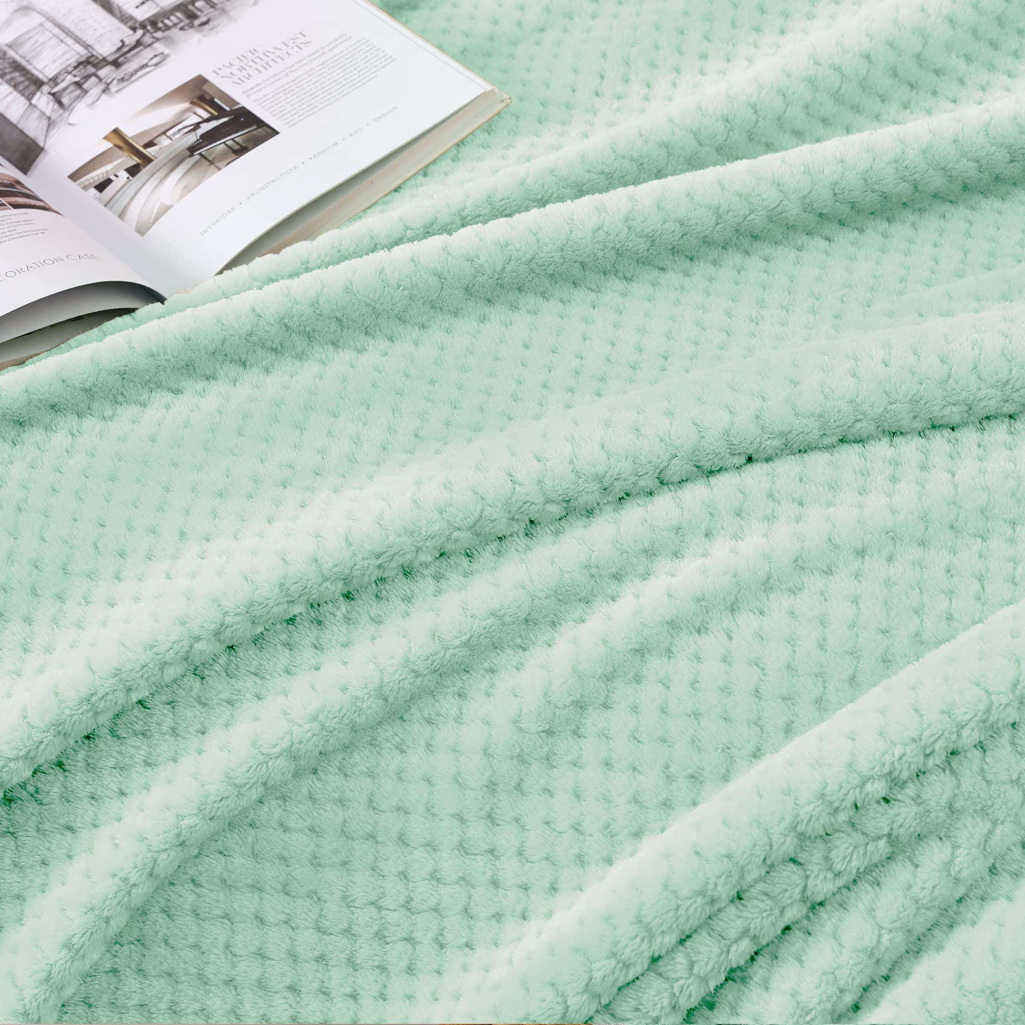 Alopini Kuscheldecke Superweiche und warme Fleecedecke für Sofa, Couch und Bett mit Waffelmuster, kuschelige & gemütliche Decke