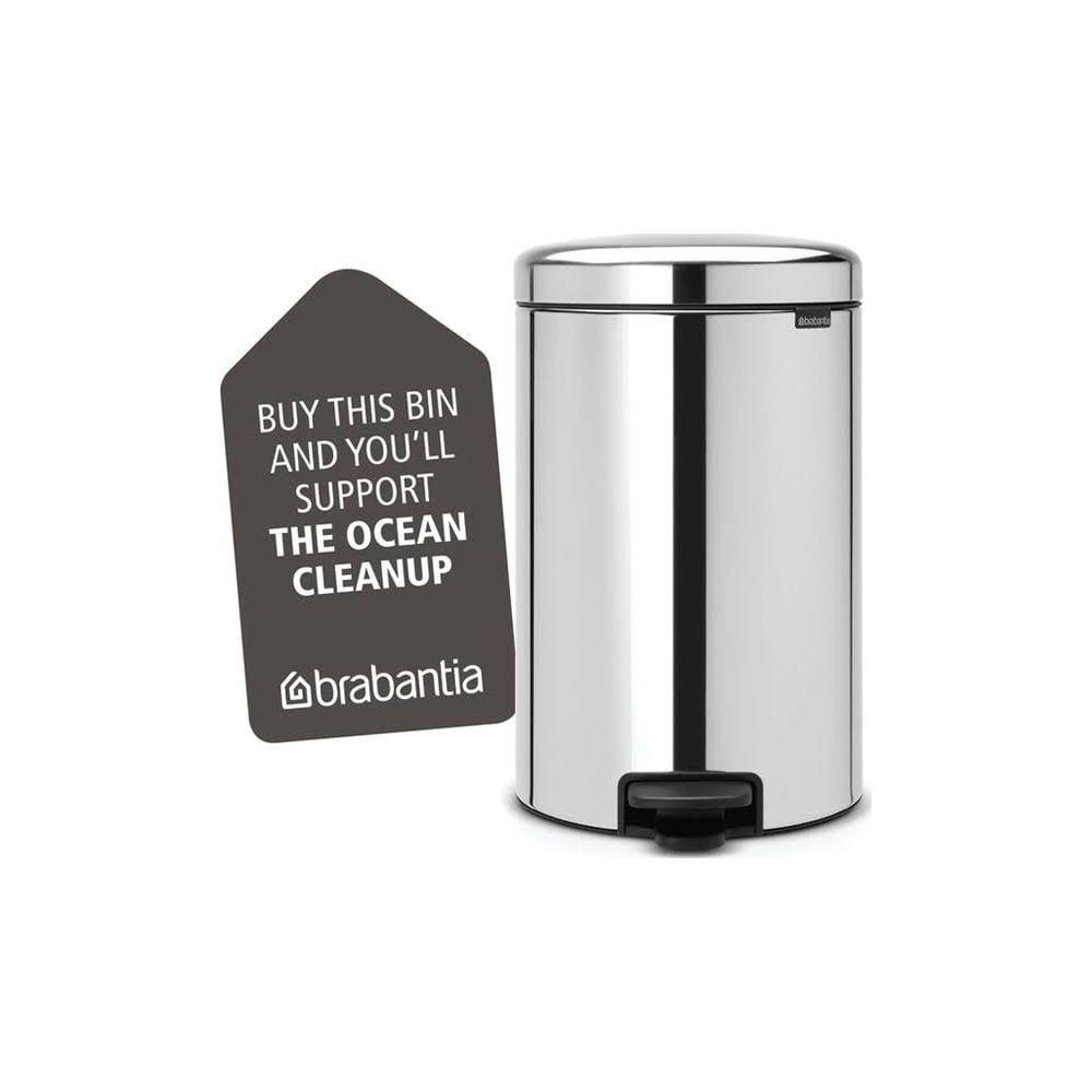 brabantia TRETEIMER BRILLIANT STEEL NEW ICON 20LITER 11 39 87