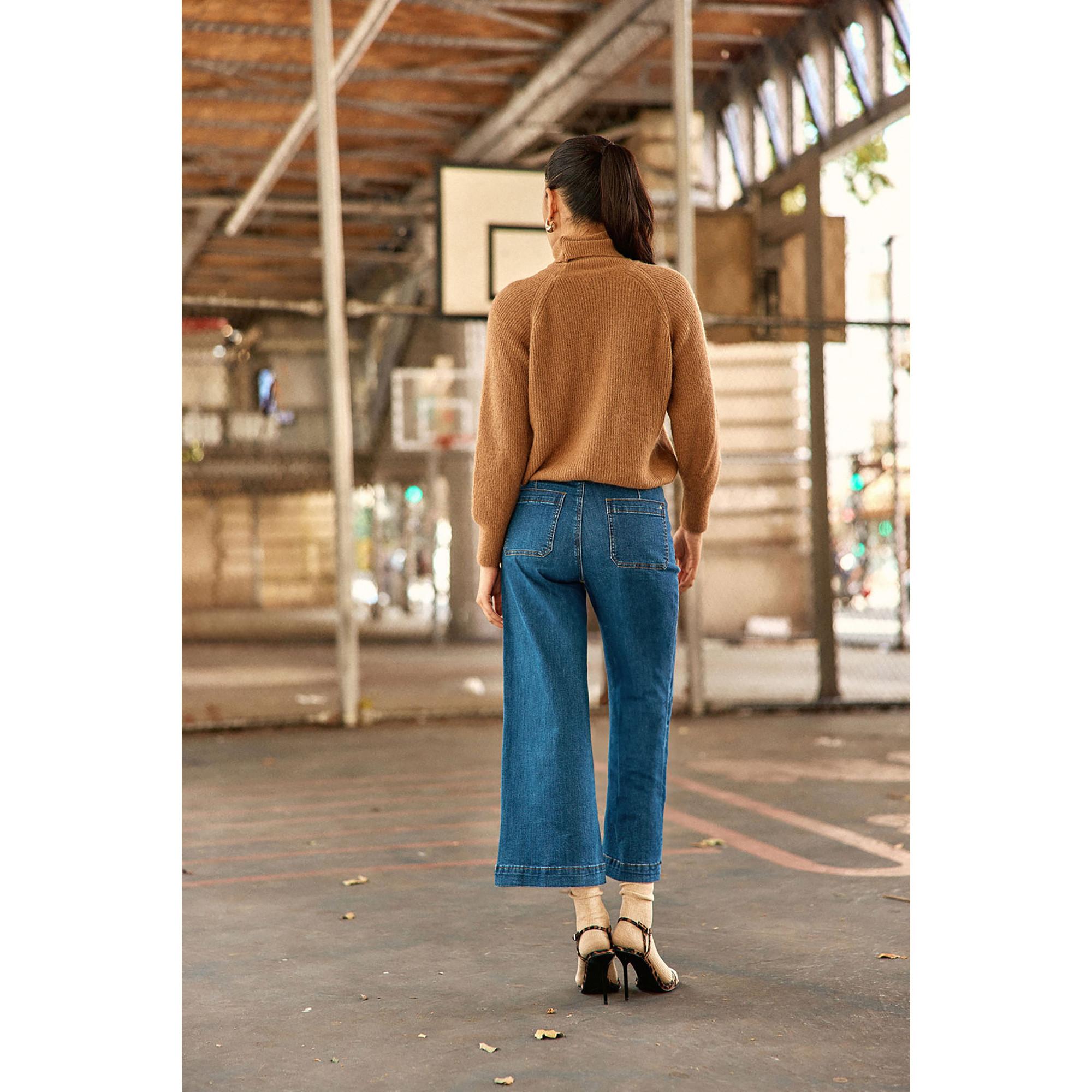 La Petite Etoile High Waist Wide Leg 7/8 Länge Jeans