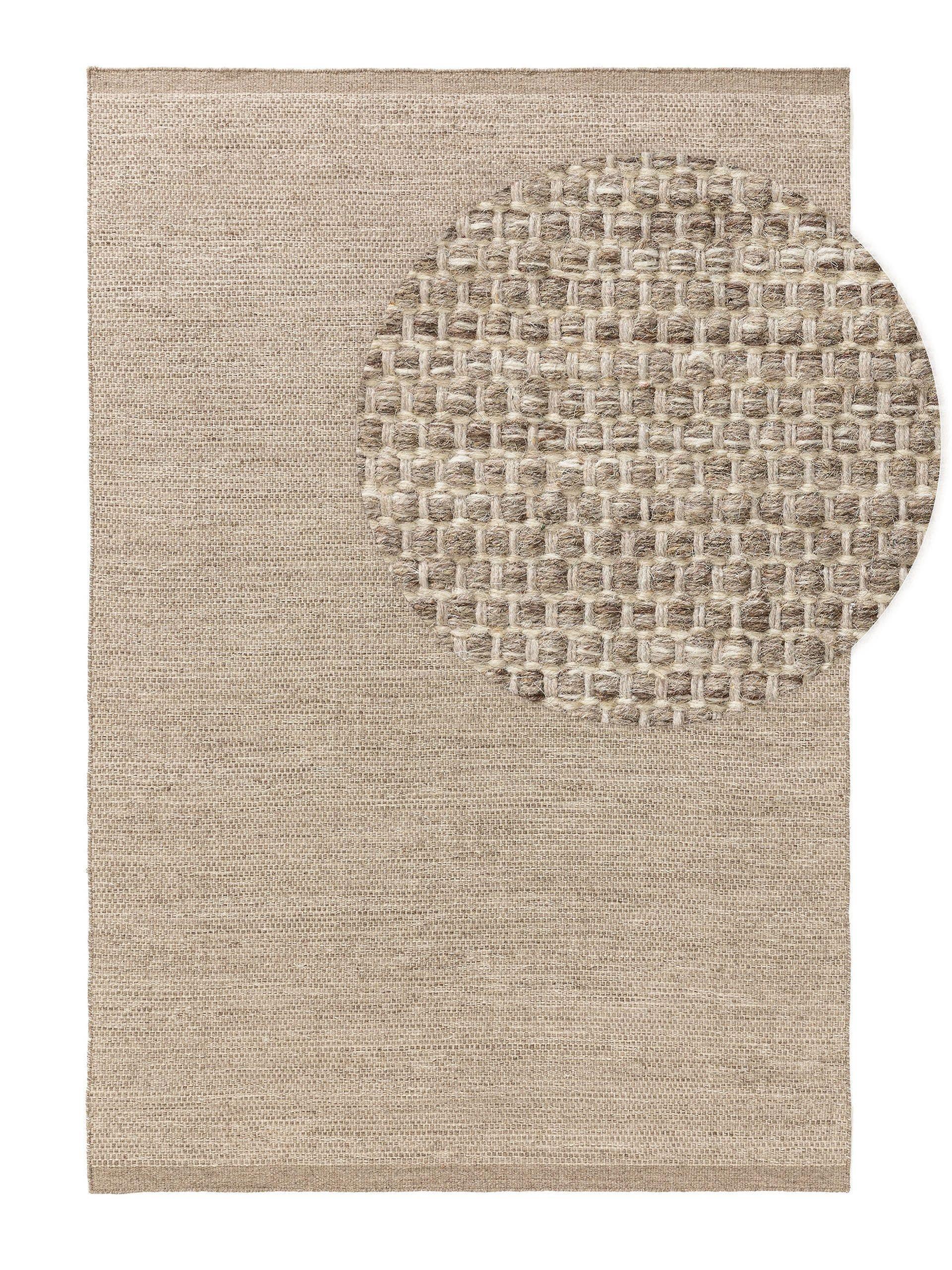 Benuta Wollteppich Rocco Taupe