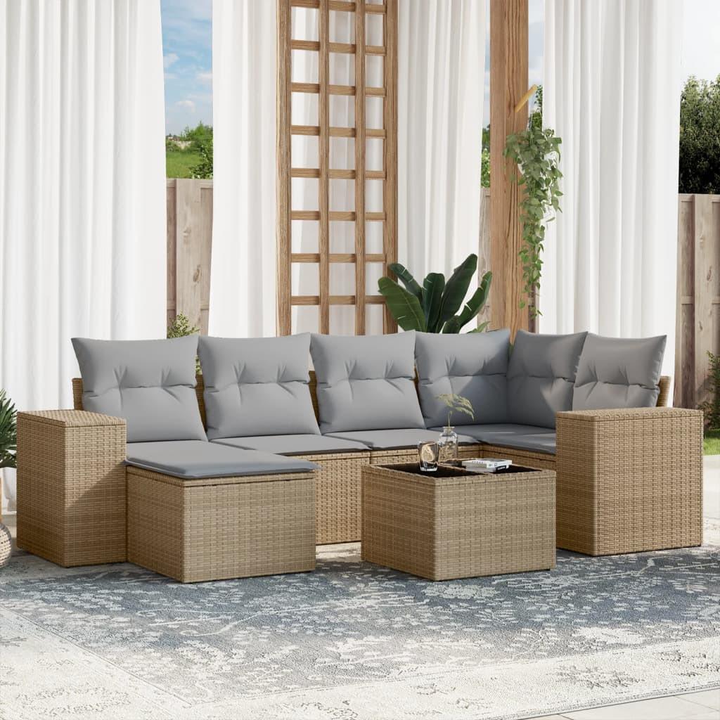 VidaXL Garten sofagarnitur poly-rattan