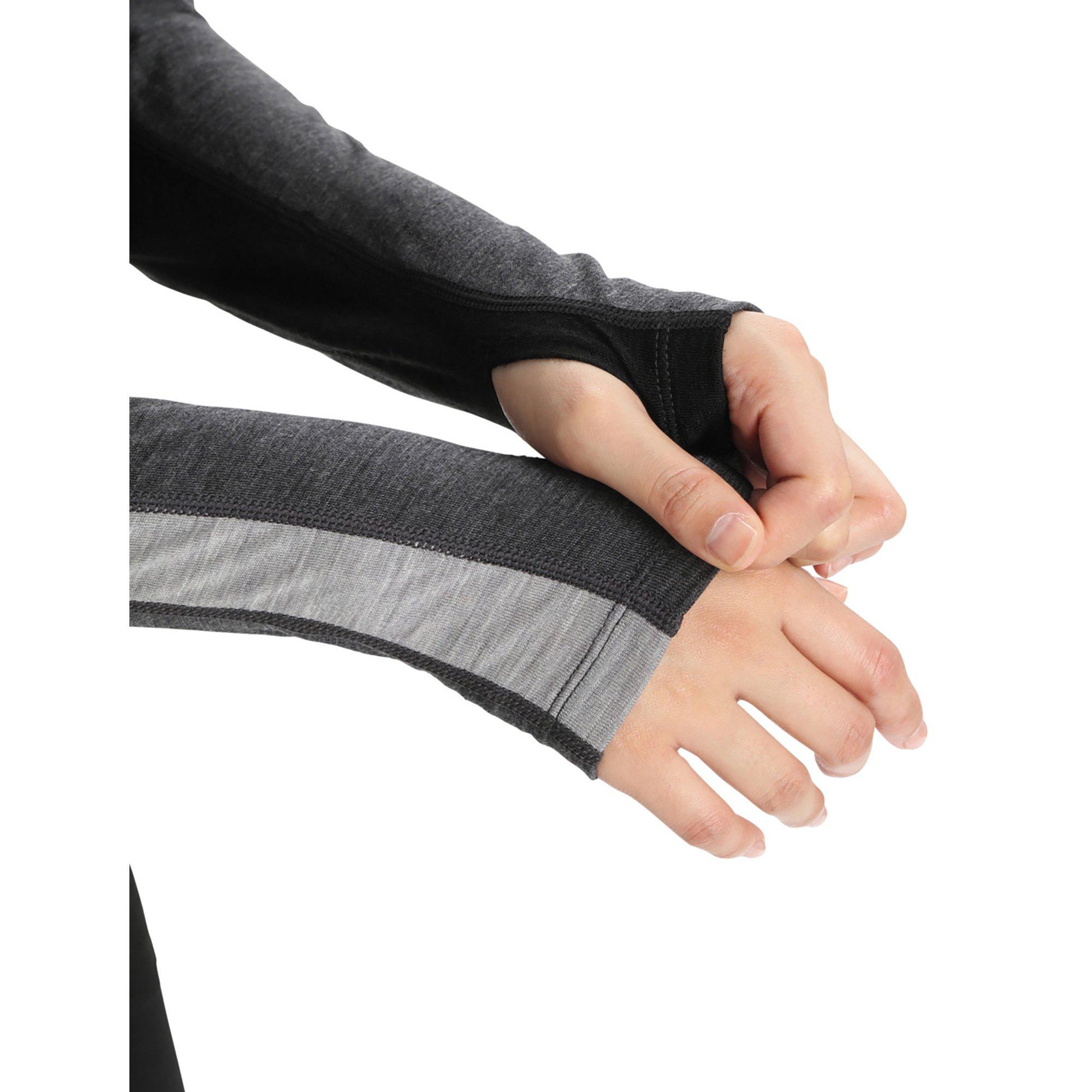 Icebreaker Women Merino 200 ZoneKnit™ LS Crewe Thermoshirt, langarm