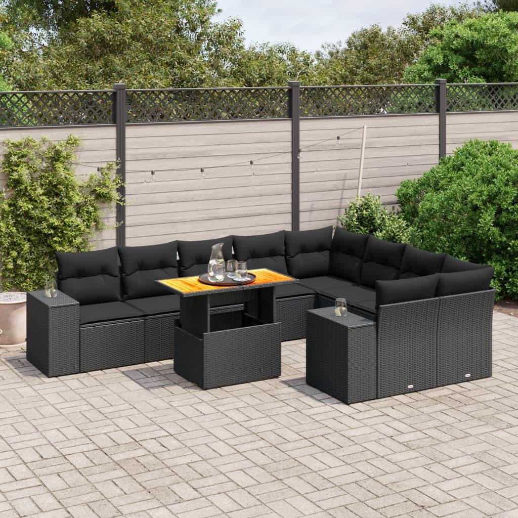 VidaXL Garten sofagarnitur poly-rattan