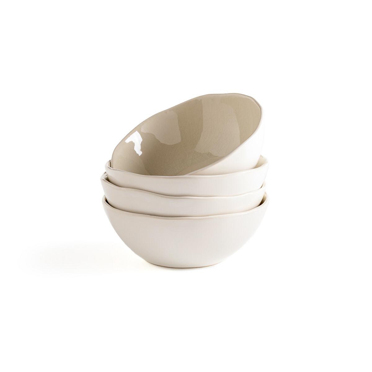 La Redoute Intérieurs 4er-Set Schalen Gogain mit Craquelé-Glasur