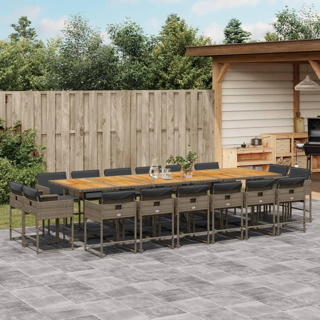 VidaXL Garten essgruppe poly-rattan