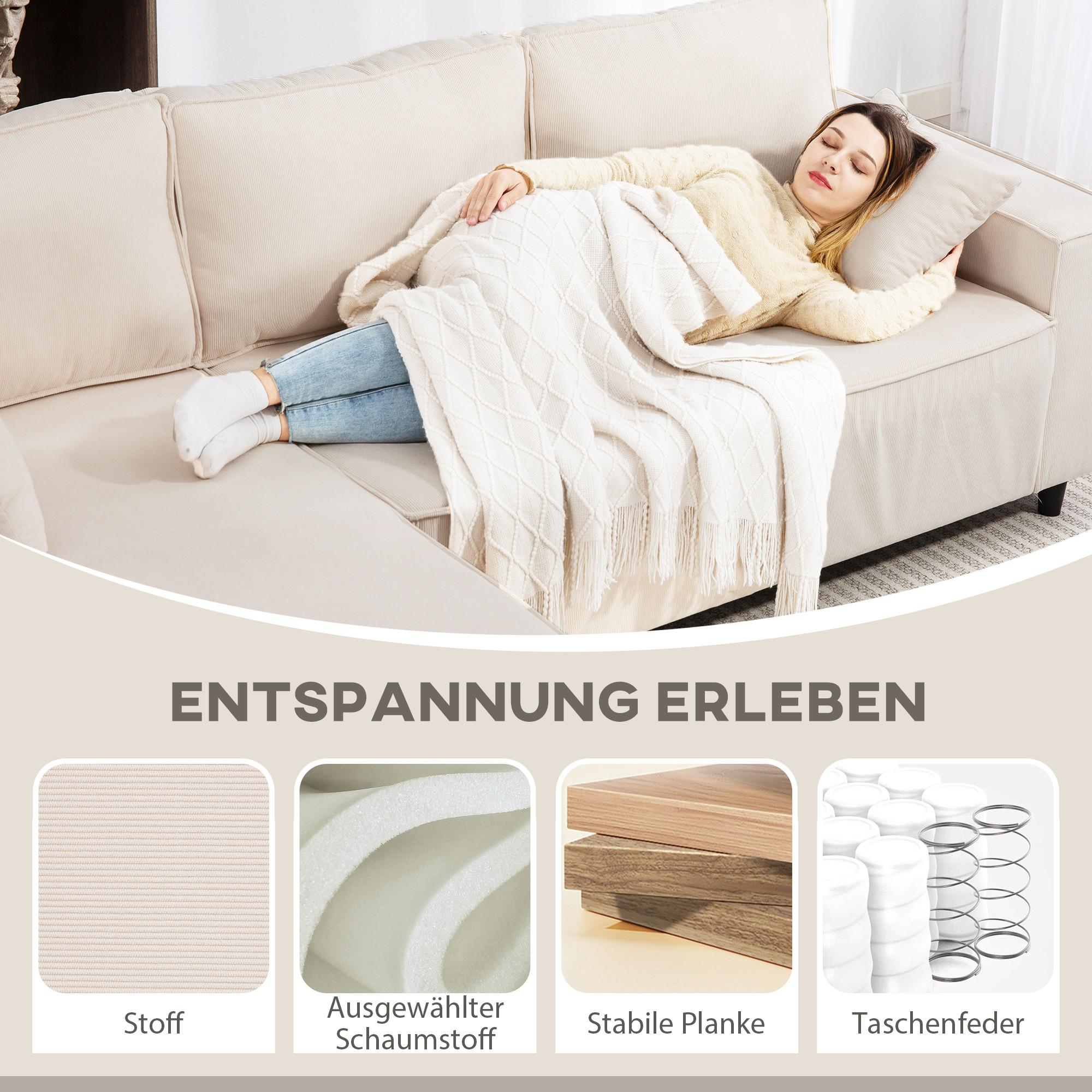 HOMCOM Ecksofa