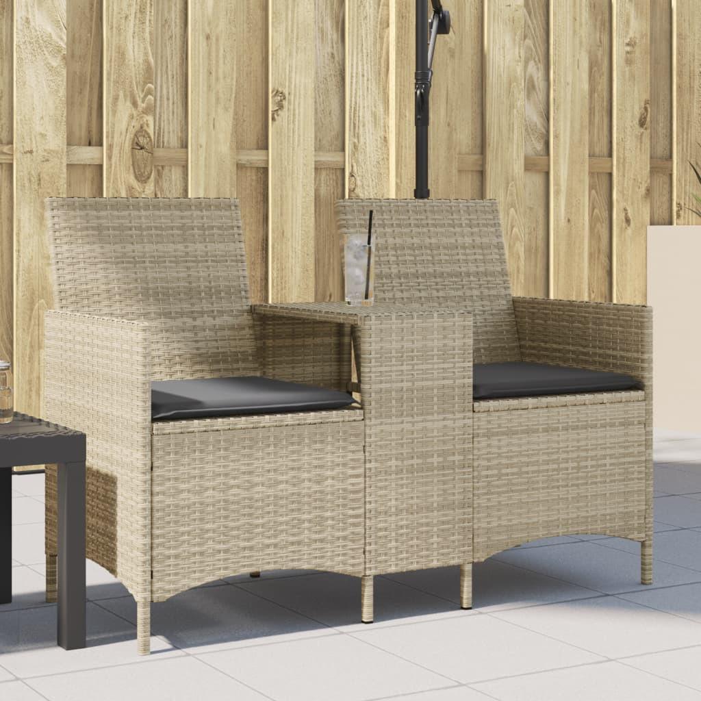 VidaXL Gartensofa poly-rattan