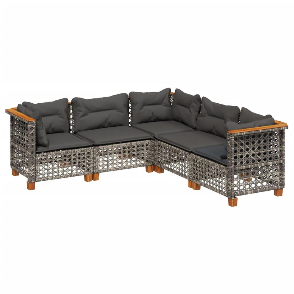 VidaXL Garten sofagarnitur poly-rattan