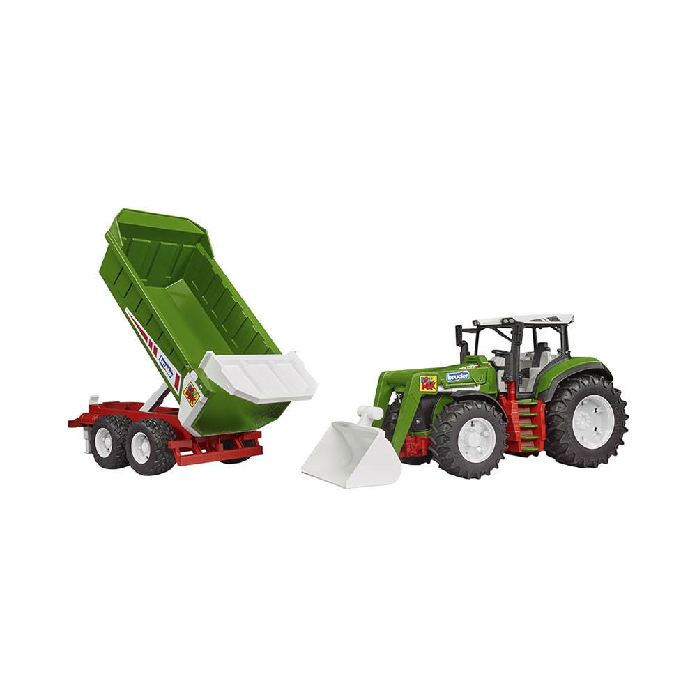 bruder ROADMAX Traktor mit Frontlader & Kippanhänger