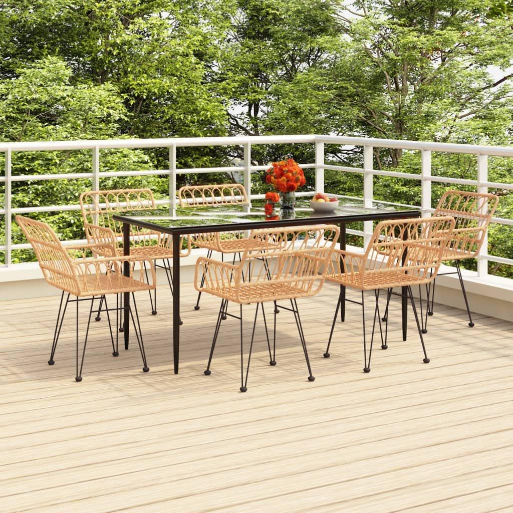 VidaXL Garten essgruppe poly-rattan