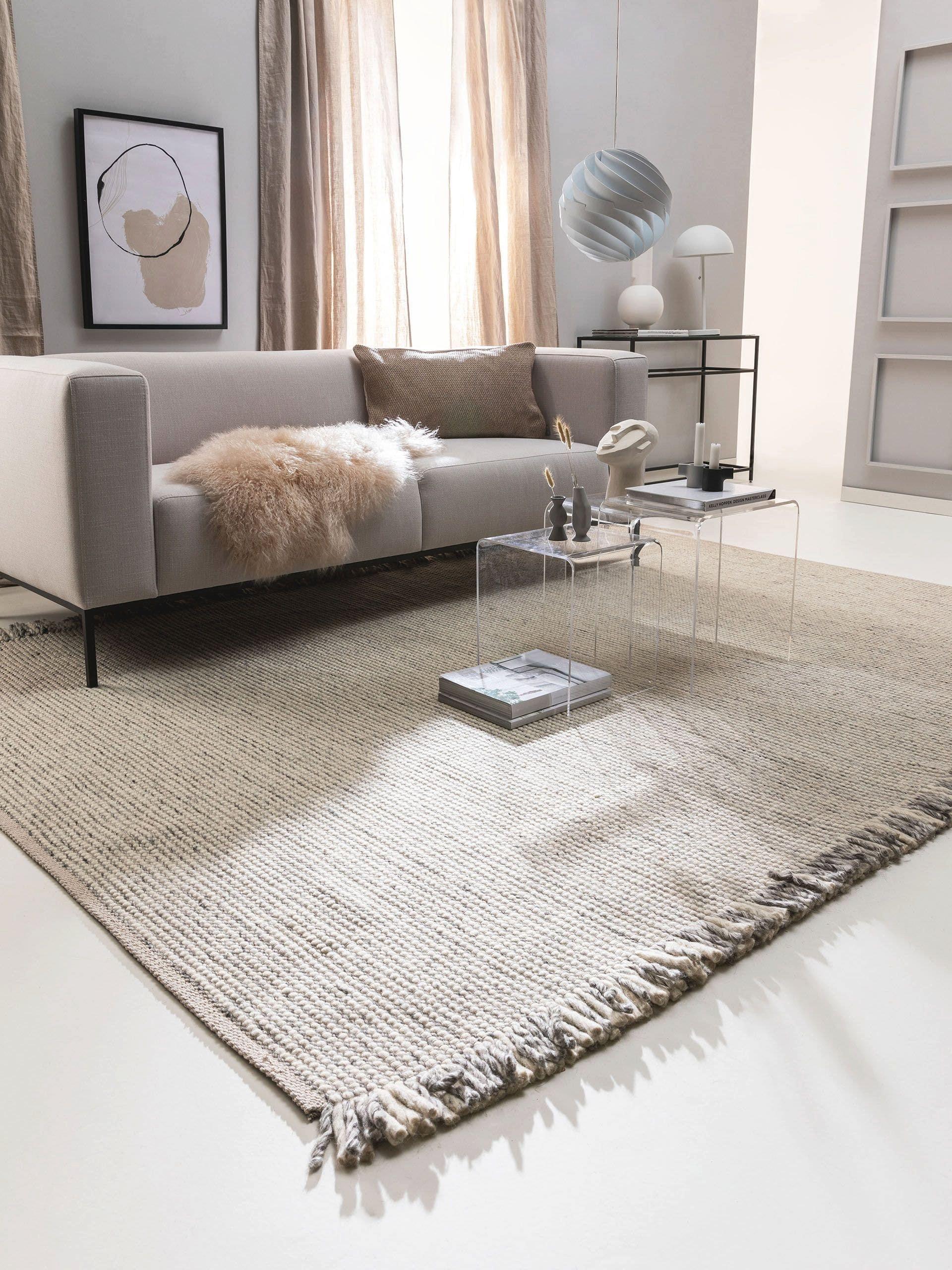 Benuta Wollteppich Mary Ivory Hell