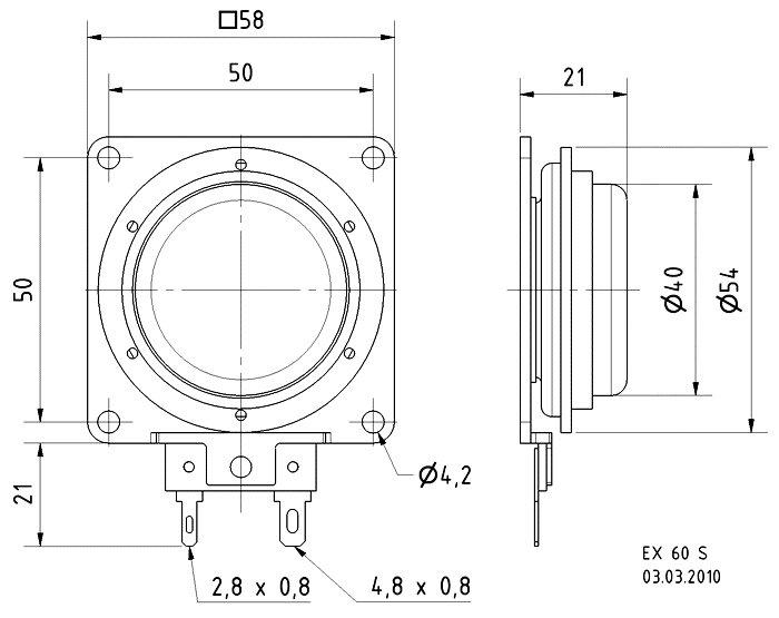 Nedis EX 60 S - 8 Ohm - Elektrodynamischer Erreger