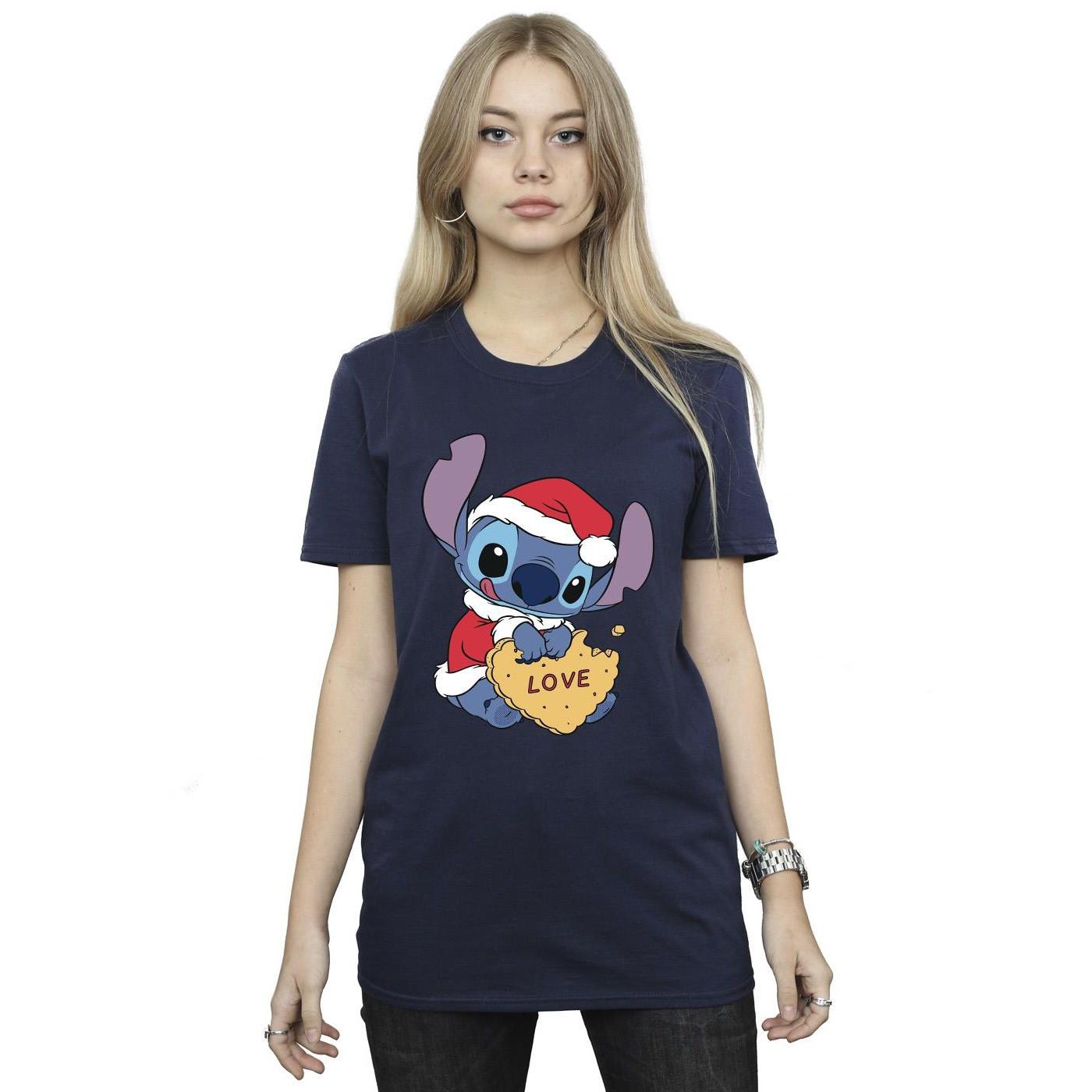 Disney Stitch Christmas Love Cookie T-Shirt